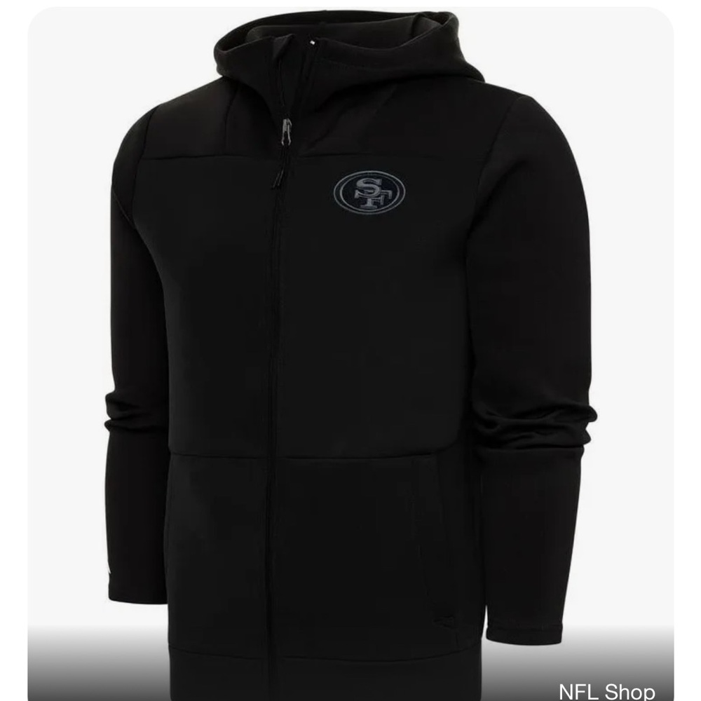 49ers Antigua Men’s Tonal Zip up Medium NWT